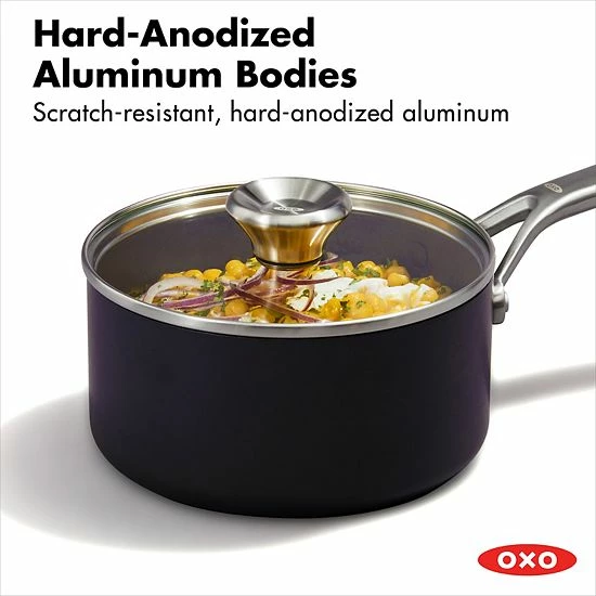 OXO Professional Ceramic Non-Stick 2-pc. Saucepan Set - Image 5