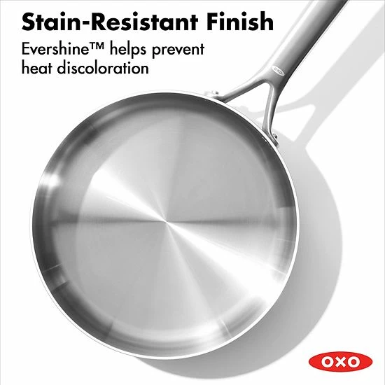 OXO Mira 3-Ply Stainless Steel 3.25-qt. Sauté Pan With Lid - Image 3