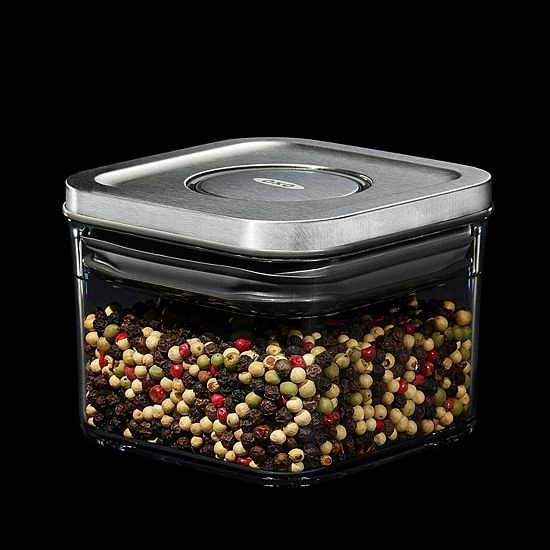 OXO SteeL POP .4-qt. Small Square Food Storage Container - Image 2