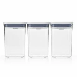 OXO 3-pc. Small Square Short POP Container Set